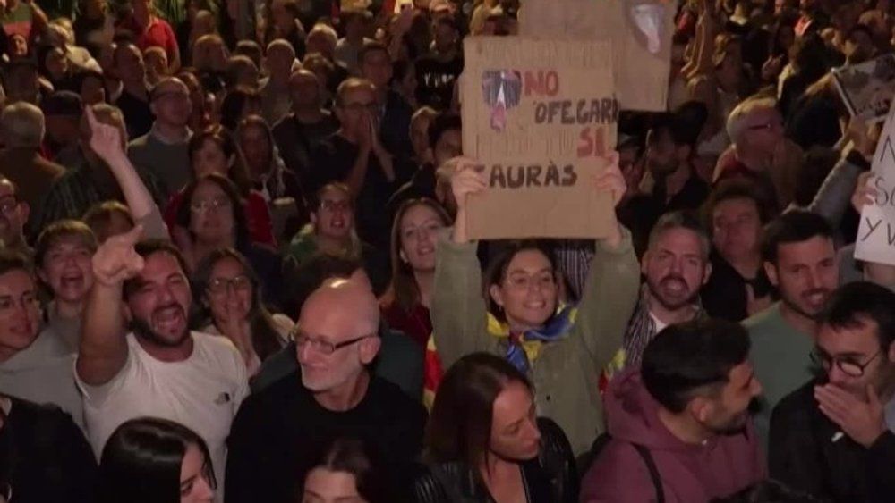 130.000 Menschen demonstrieren in Valencia gegen die Behörden