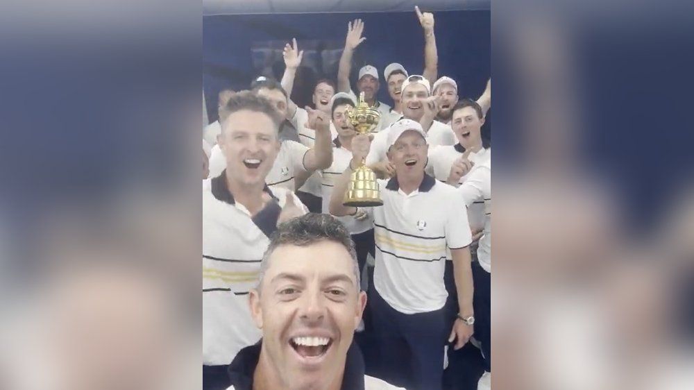 Video: Ryder-Cup 2025: Golfstars nehmen Donald Trump auf den Arm