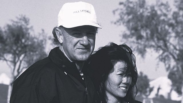Gene Hackman mit seiner Ehefrau
