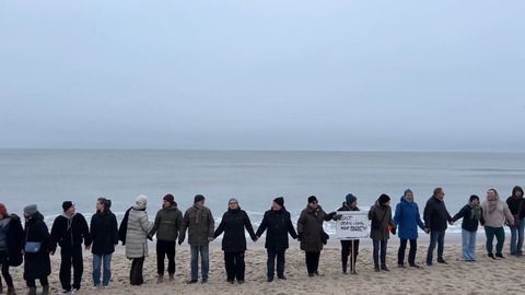 Mehr als 200 Teilnehmer bei Menschenkette auf Sylt