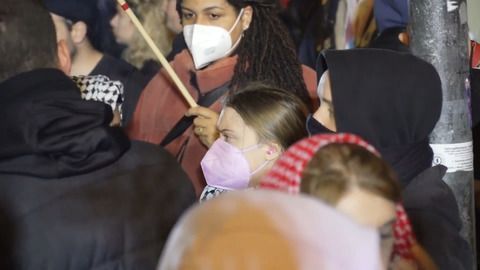 Pro-Palästina-Protest: Thunberg wirft Polizei Bedrohung vor
