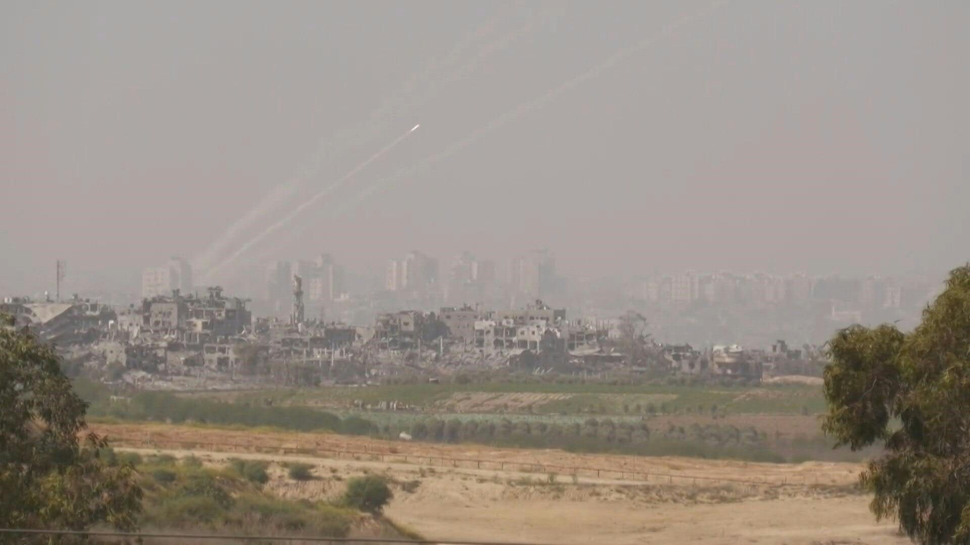 Rockets fired toward Israel as battles rage in northern Gaza Strip