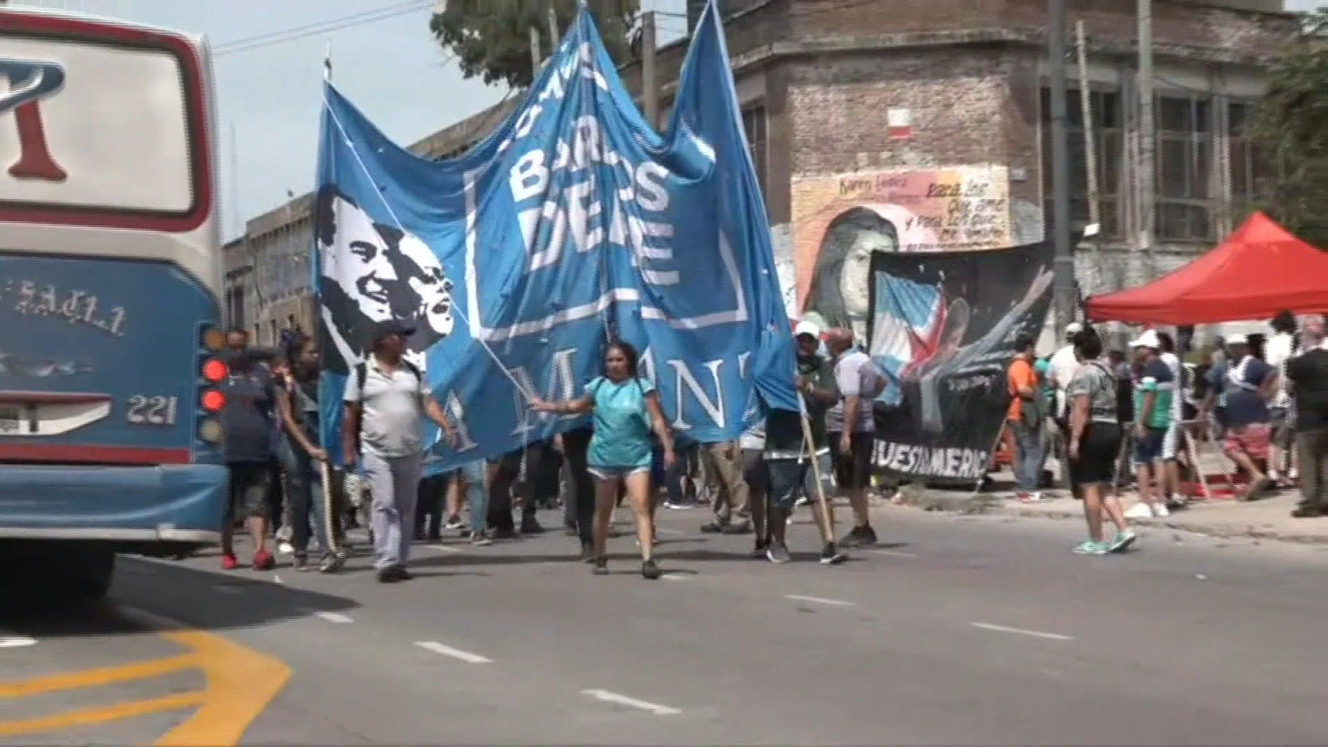 Protest outside Buenos Aires against Milei economic measures