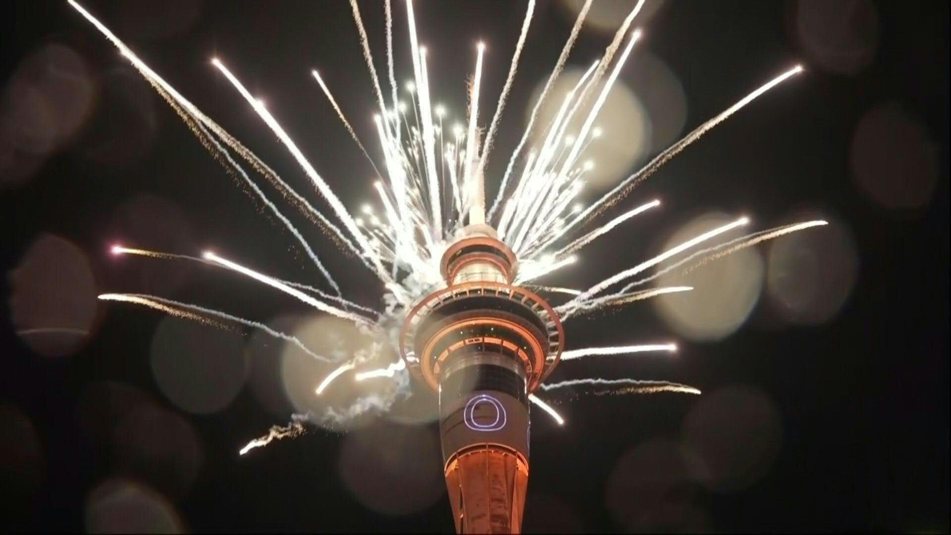 New Zealand 2024 with fireworks