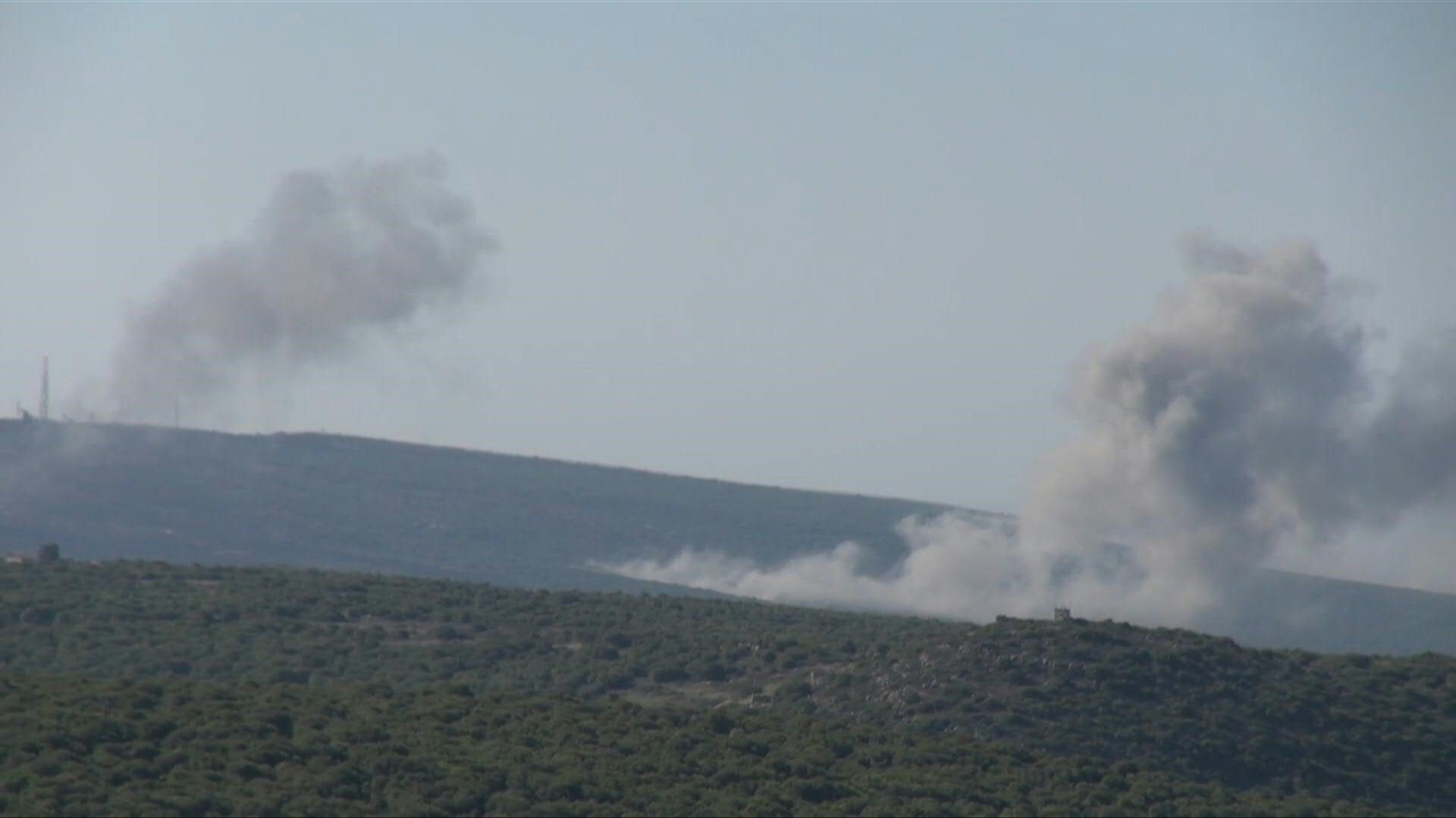 Smoke billows after Israeli strikes in southern Lebanon