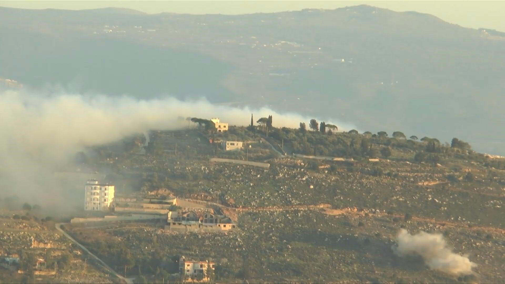 Smoke rises, explosions ring out as Israel shells southern Lebanon