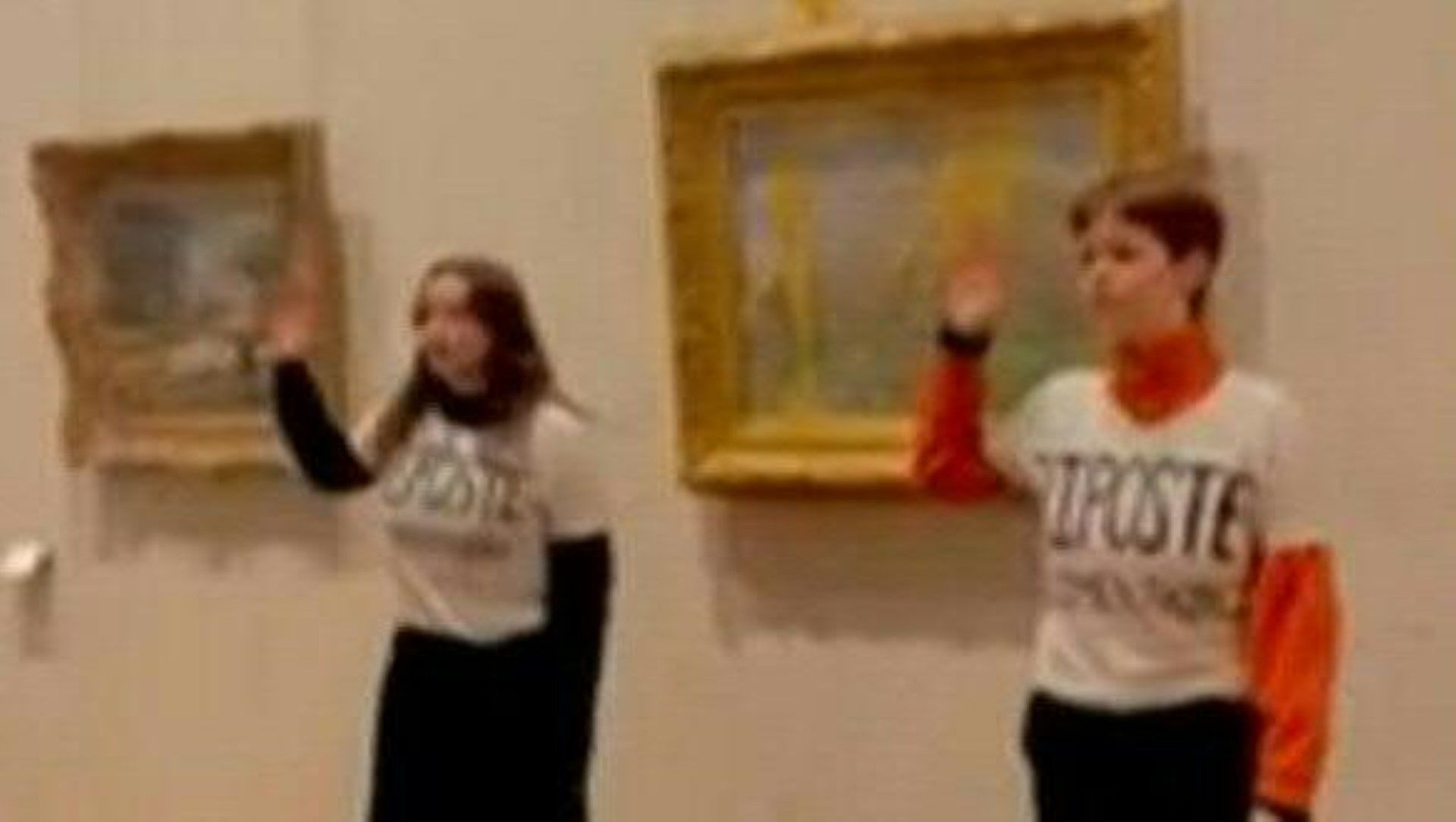 Monet-Gemälde in Museum mit Suppe beworfen