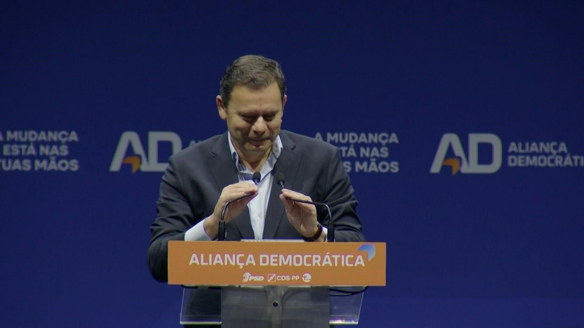Leader of Portugal's PSD party holds final rally ahead of general election