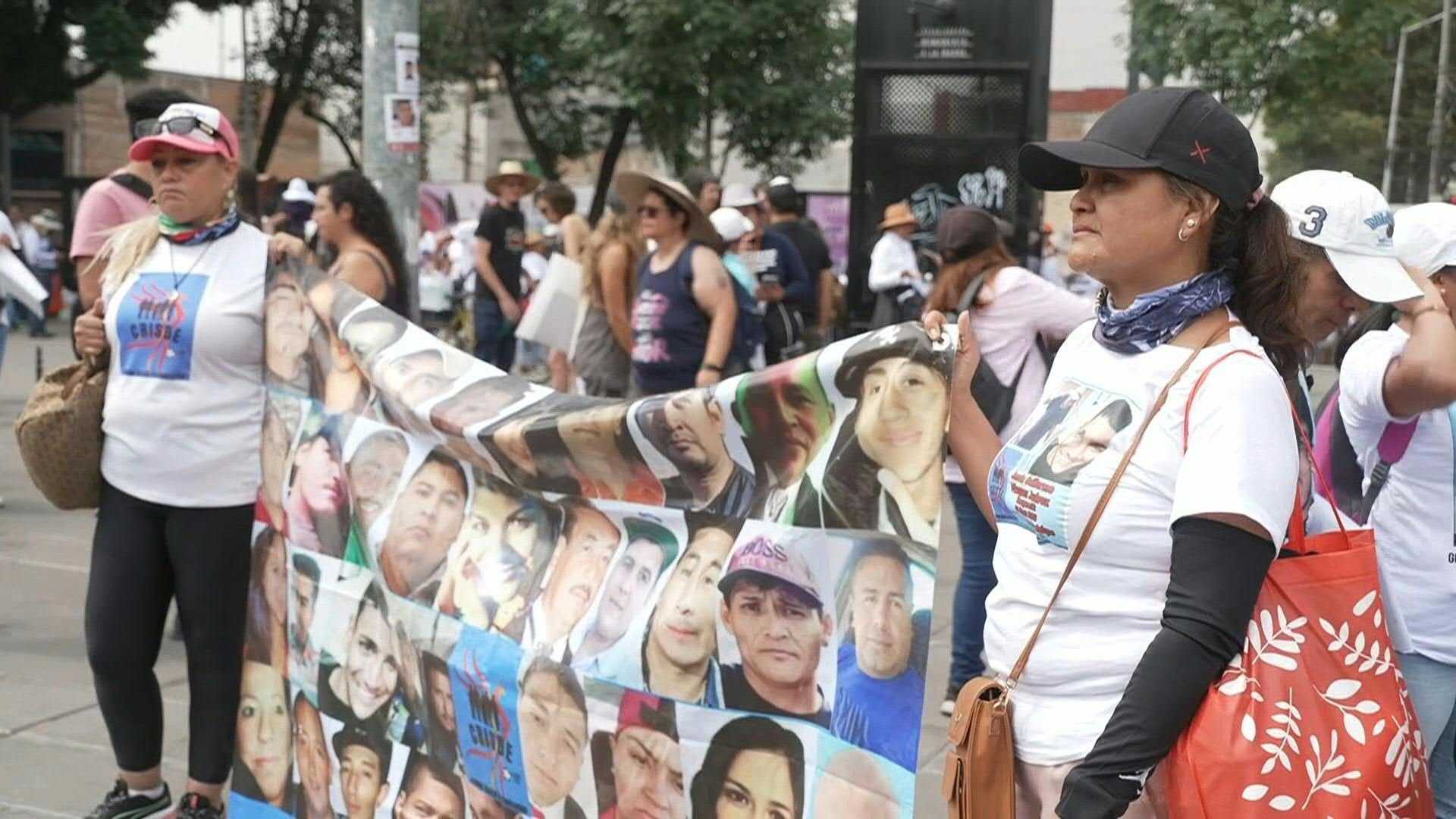 Mothers of some of Mexico's nearly 100,000 missing people protest on Mother's Day