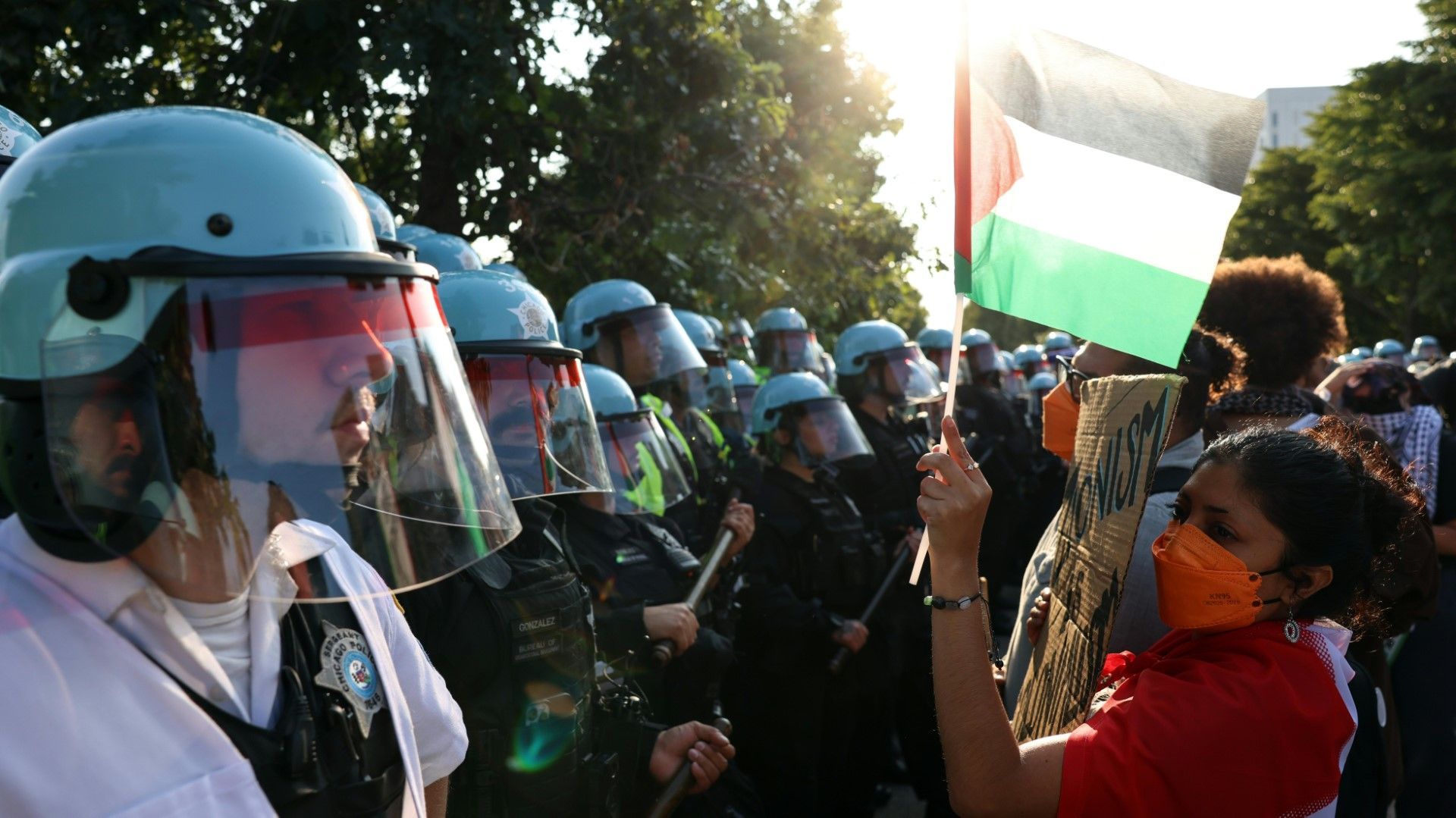 Parteitag der US-Demokraten: Pro-Palästinensische Proteste in Chicago