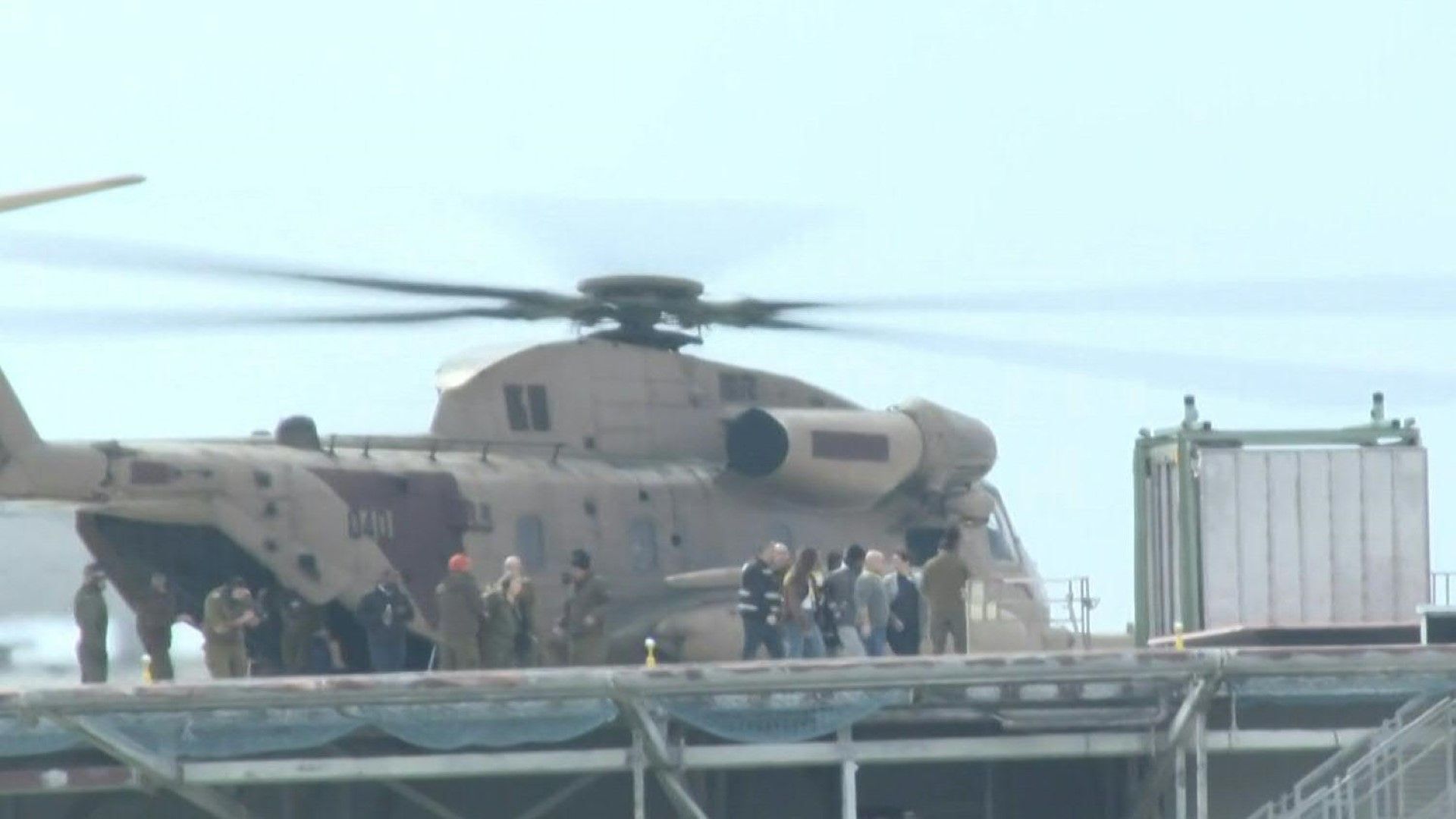 Freed Israeli hostage Avera Mengistu transported to hospital by helicopter