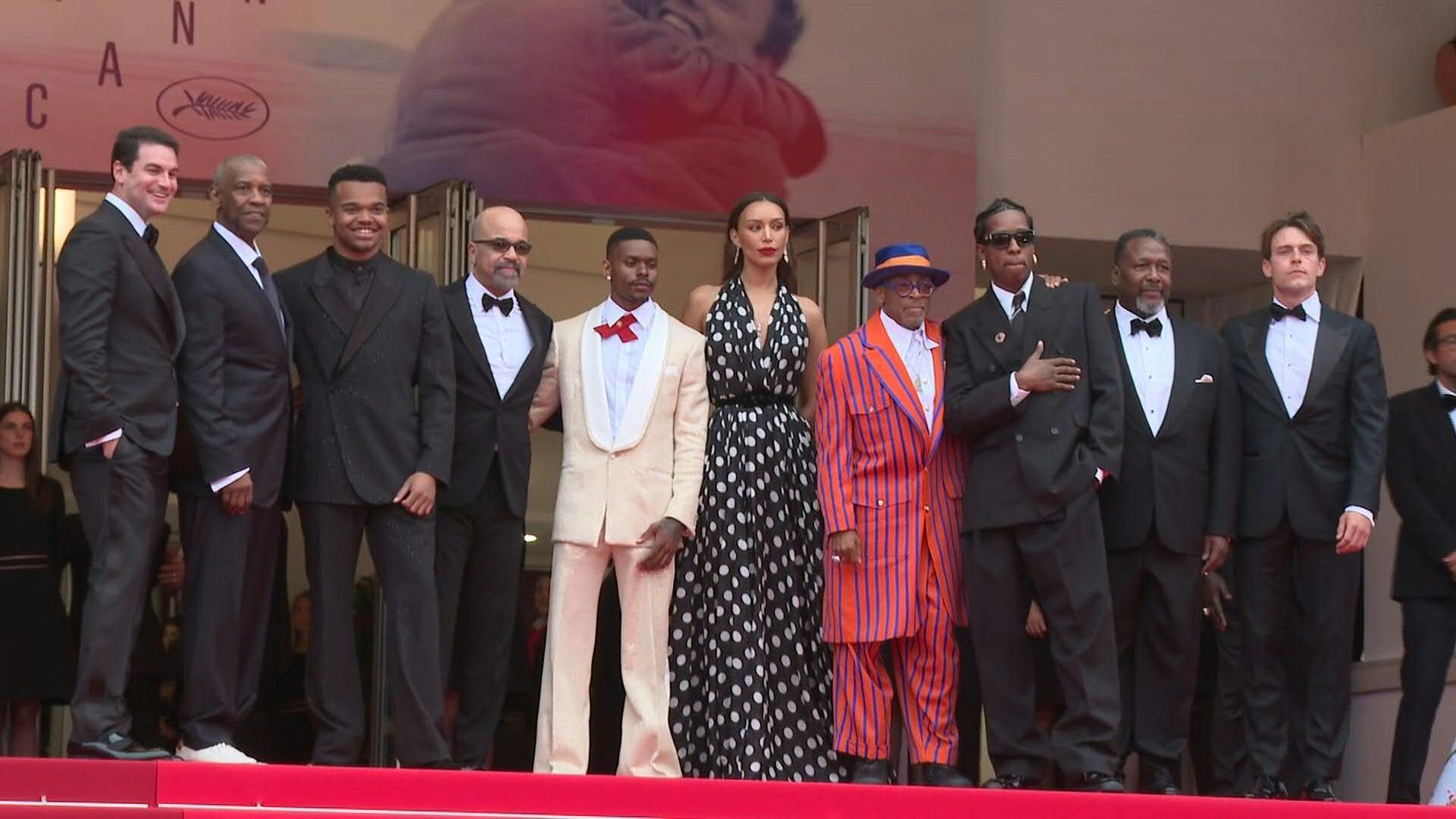 Spike Lee and cast of 