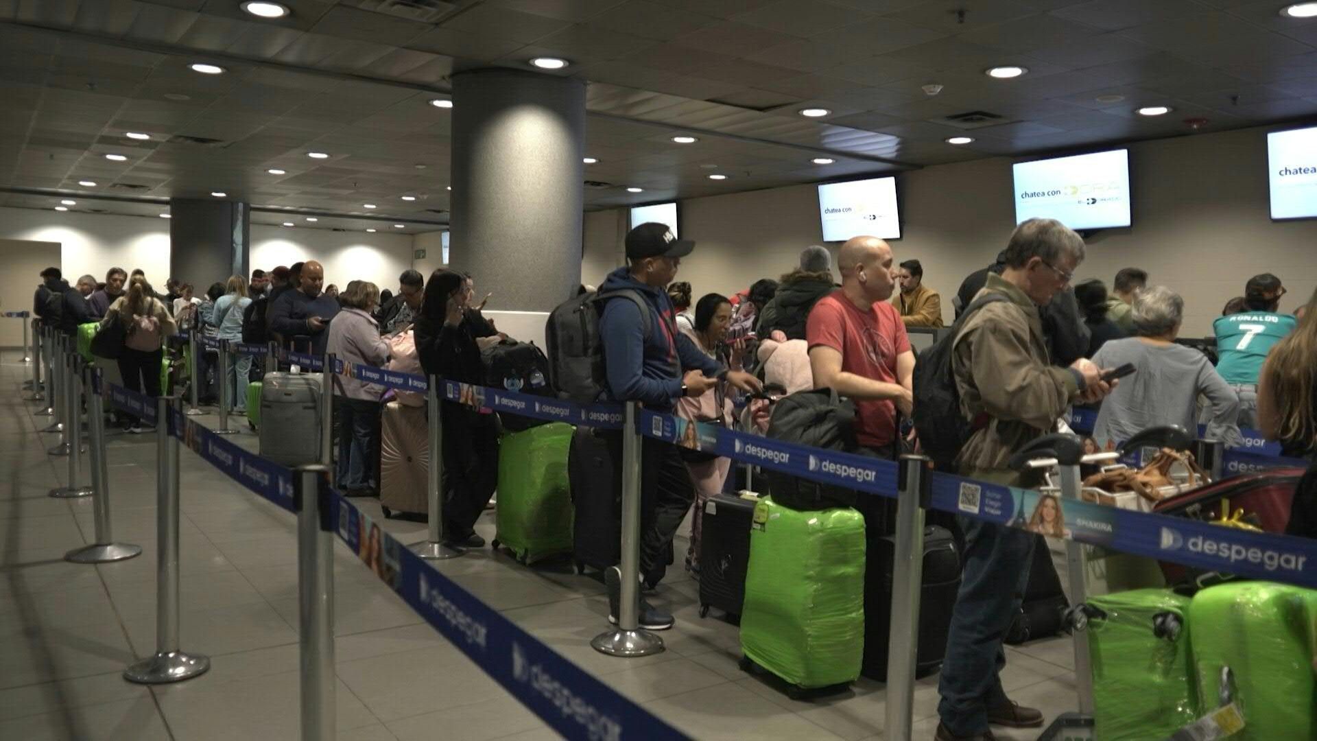 Passengers stranded at Bogota airport as Venezuela suspends flights