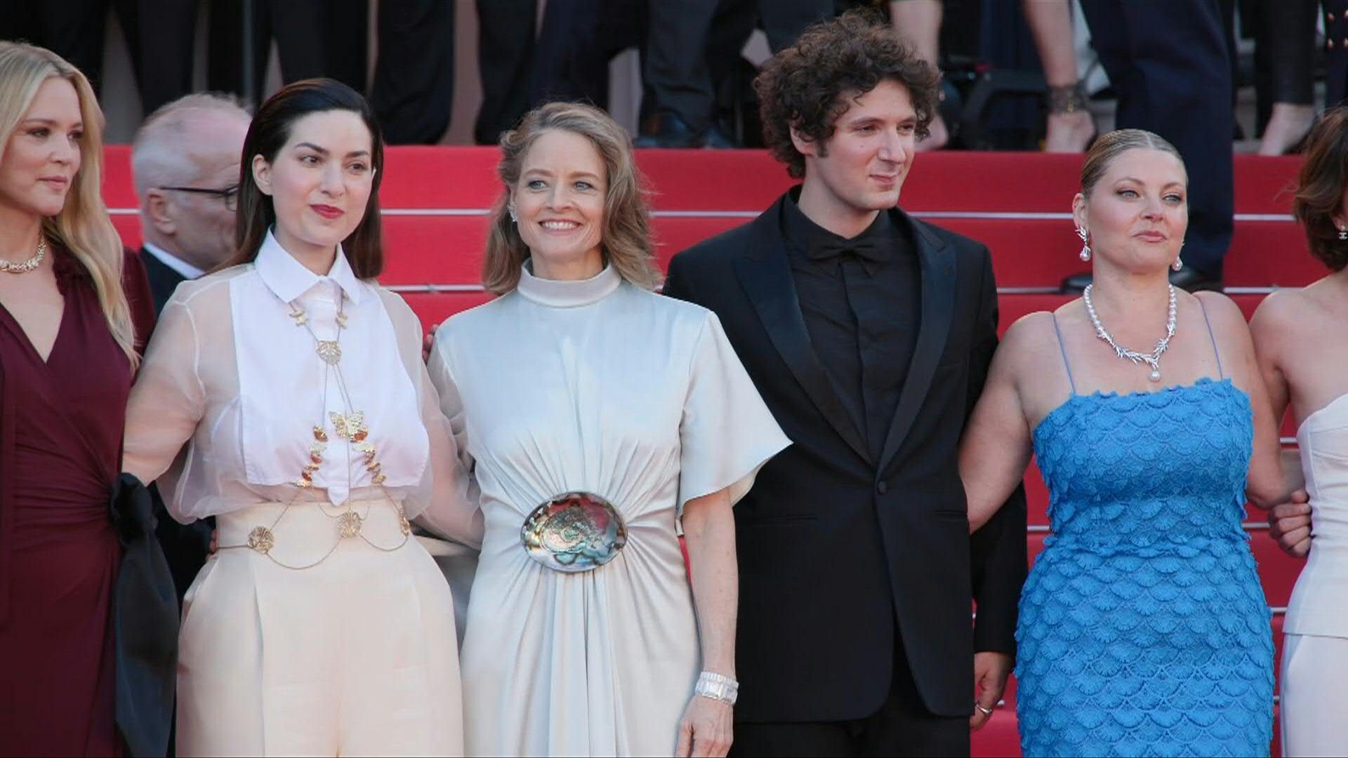 Jodie Foster walks red carpet at 'Vie privee' premiere in Cannes