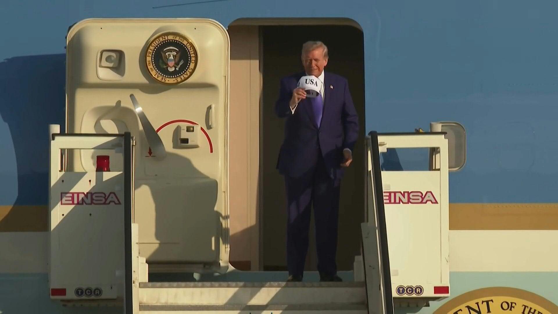 Video: US President Donald Trump arrives in Netherlands for NATO Summit