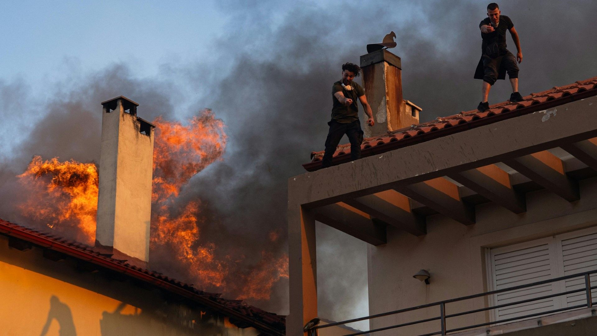 Lutte contre les incendies en Grèce