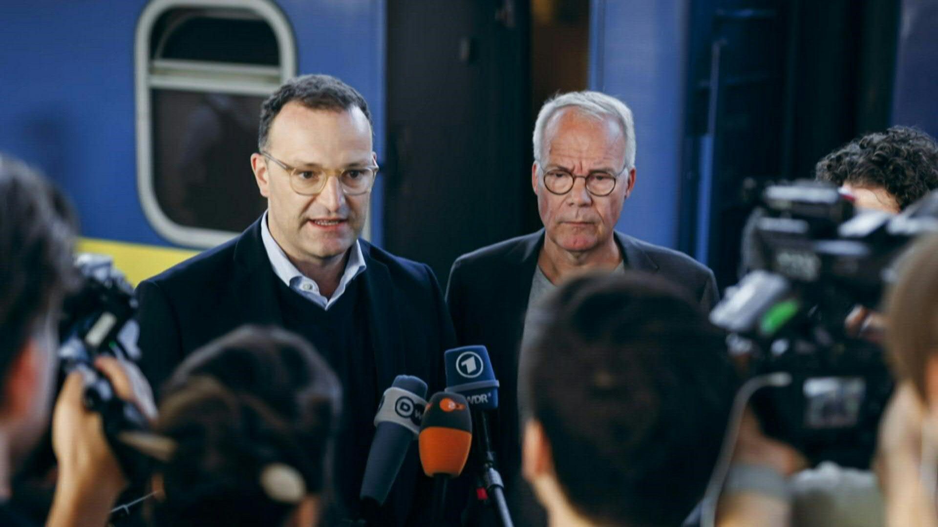 Ukraine: Spahn und Miersch zu Besuch in Kiew