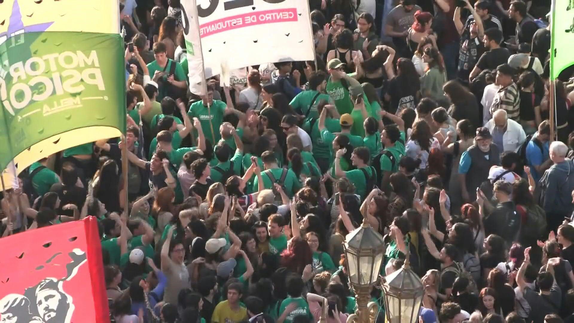 Argentinians celebrate as Congress overturn Milei vetoes on education, health funds