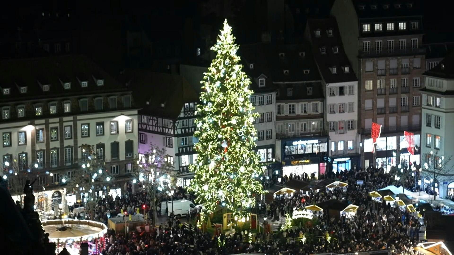 Video: France's Strasbourg Christmas market opens to packed crowds