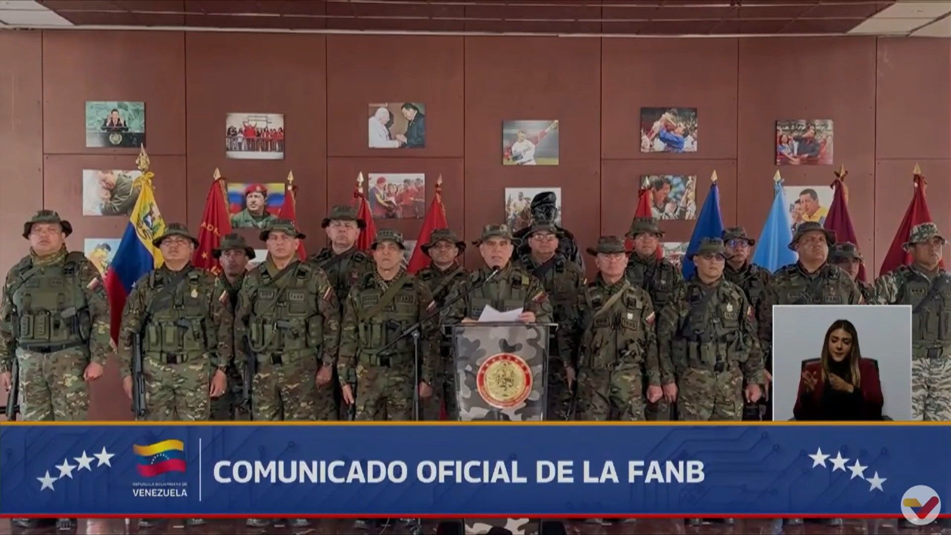 Video: Venezuelan military recognizes VP as acting president and denounces death of bodyguards