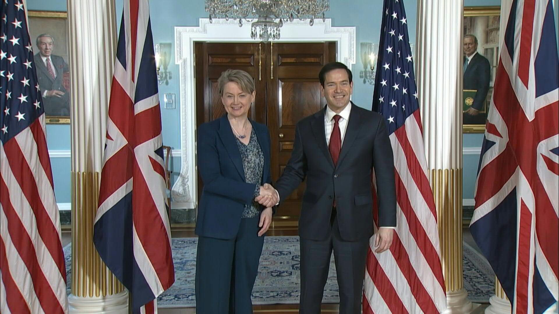 Video: US Secretary of State Marco Rubio meets the UK Foreign Secretary
