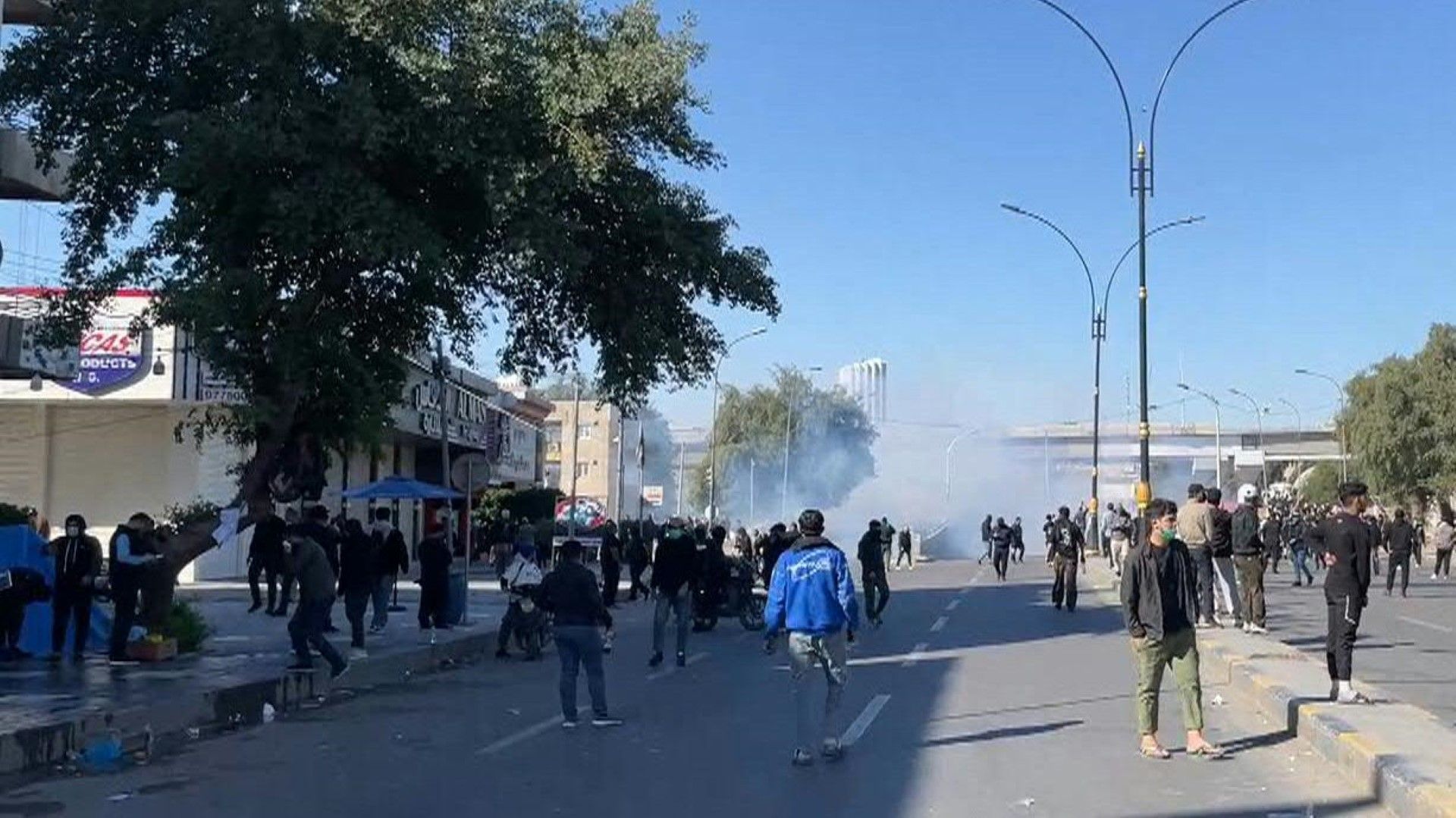 Video: Protesters flee tear gas near US embassy in Baghdad