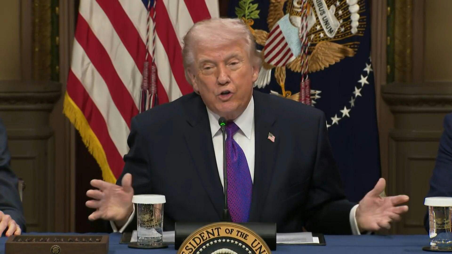 Video: Trump says US in 'very strong position' against Iran