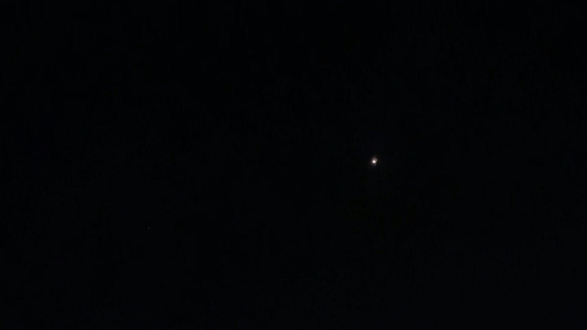 Video: Interceptions seen in the sky over Jerusalem