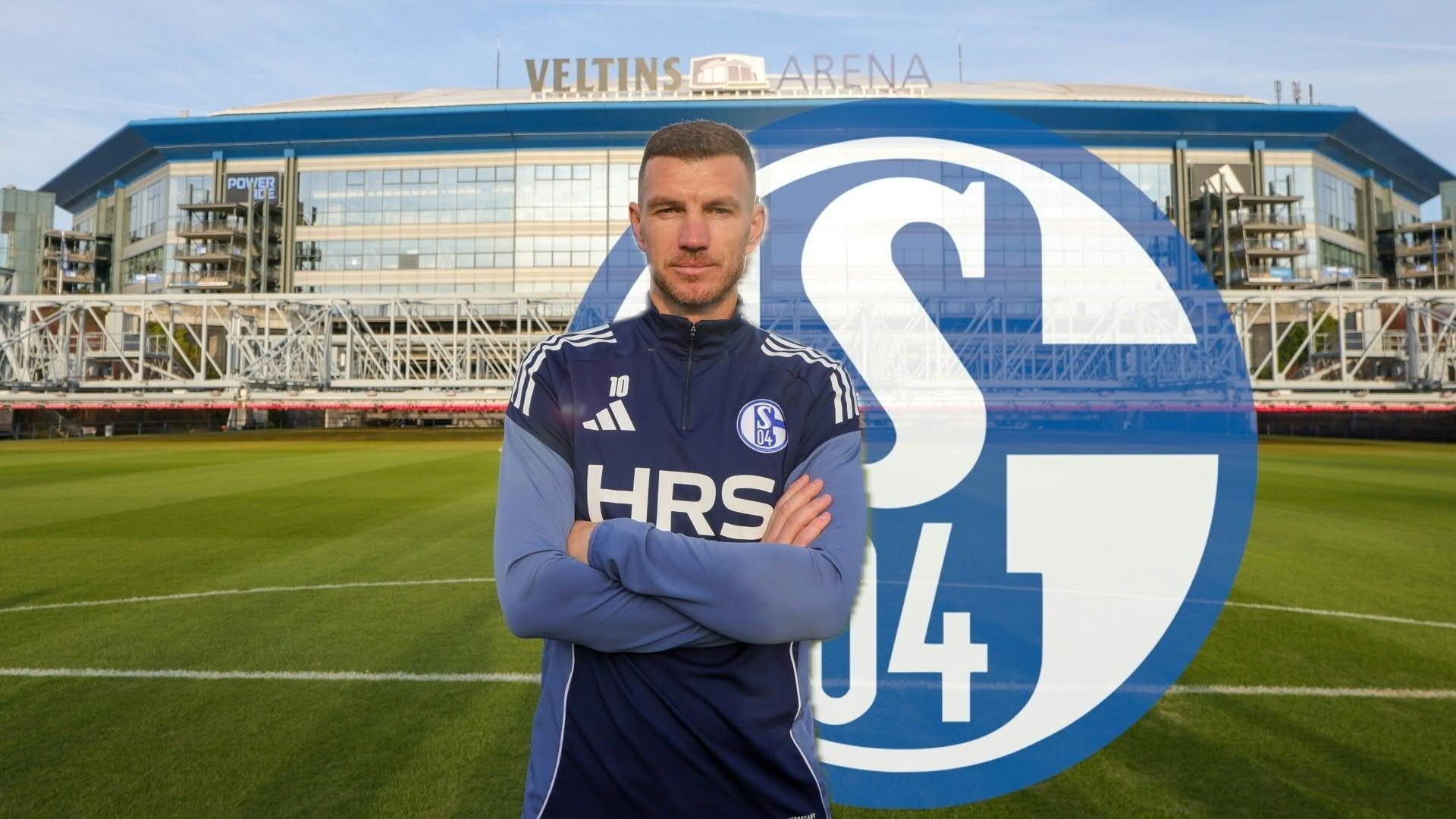 Video: Schalker Königstransfer: Erstes Training von Dzeko
