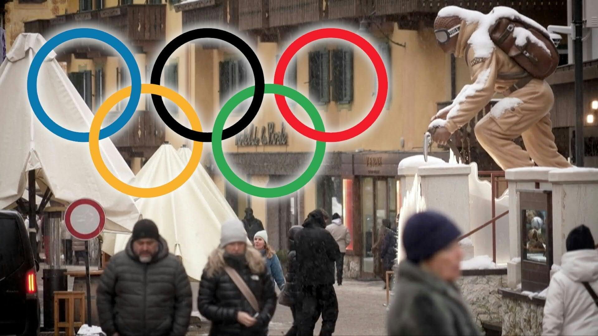 Video: Die Olympioniken können kommen: Das verschneite Cortina is bereit