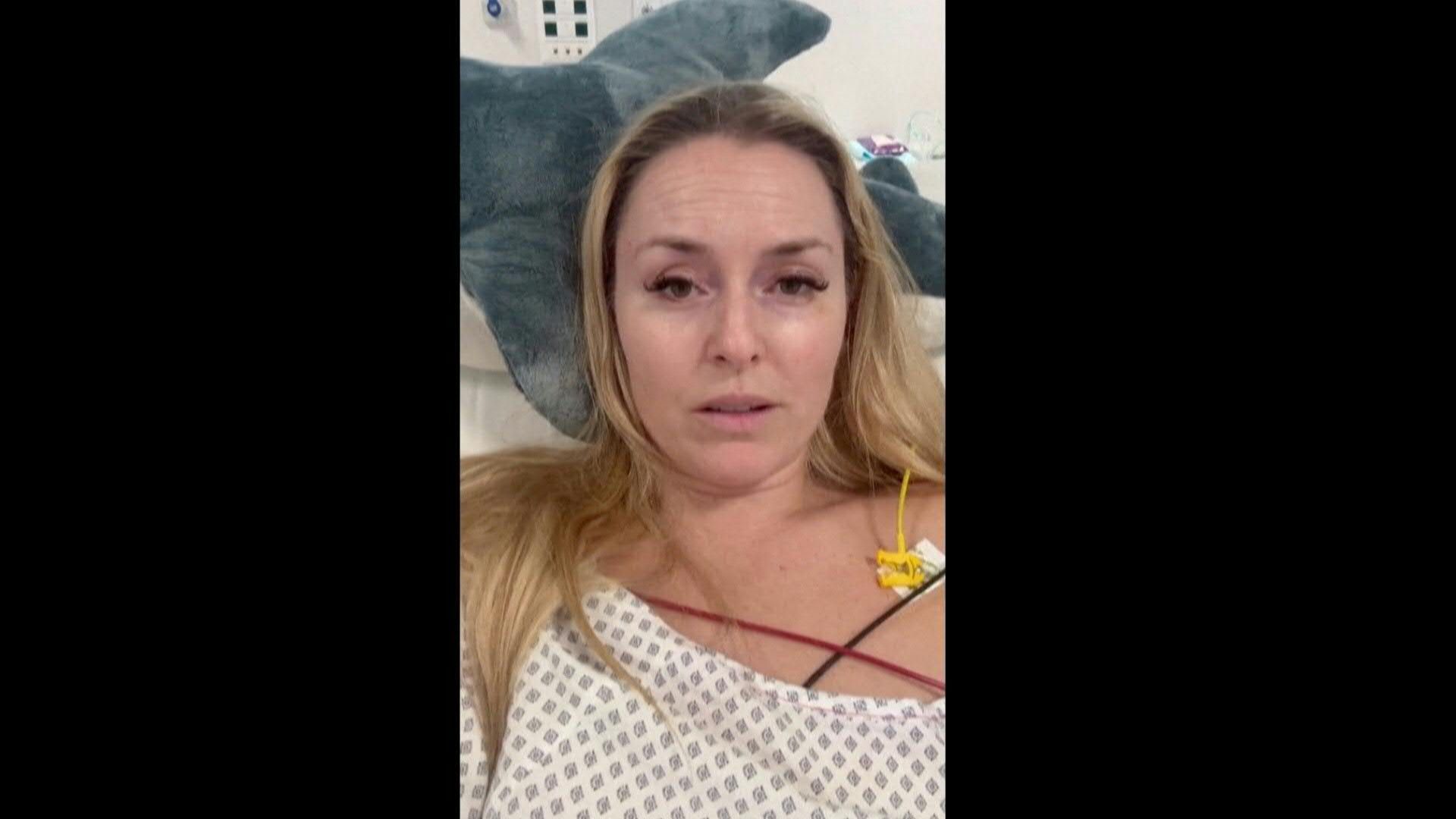 Video: "Noch ein langer, langer Weg": Vonn gibt Update aus dem Krankenhaus