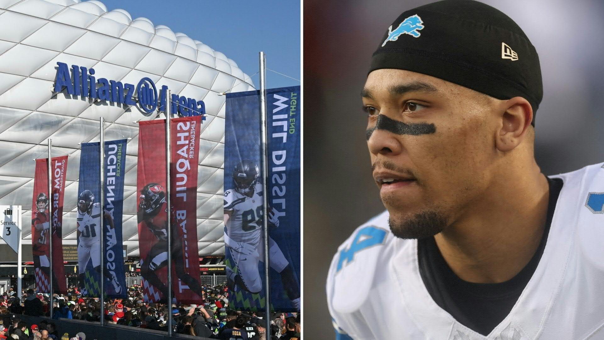Video: St. Brown mit der NFL in München: Die Lions kommen