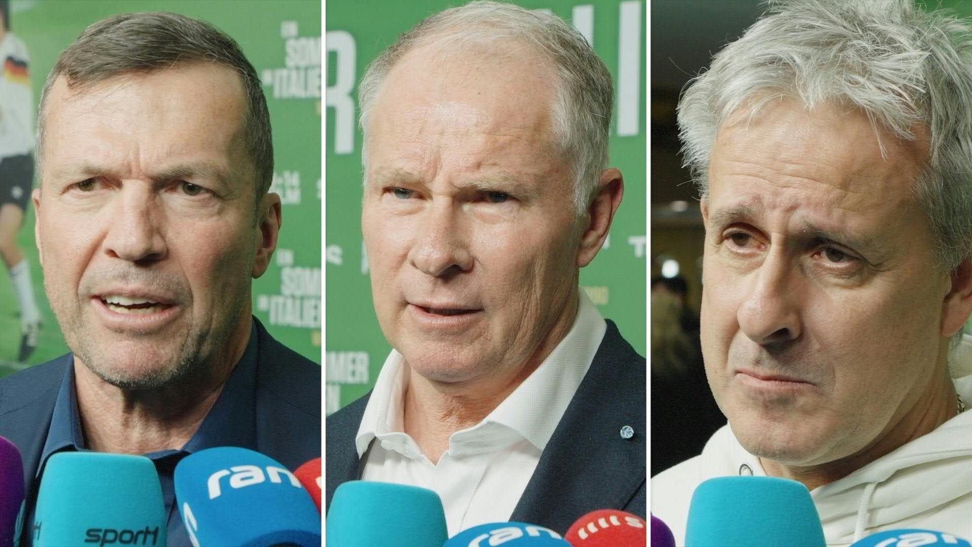 Video: Weltmeister von 1990 glauben an DFB-Team: "Mit so einem Spirit rüberfahren"