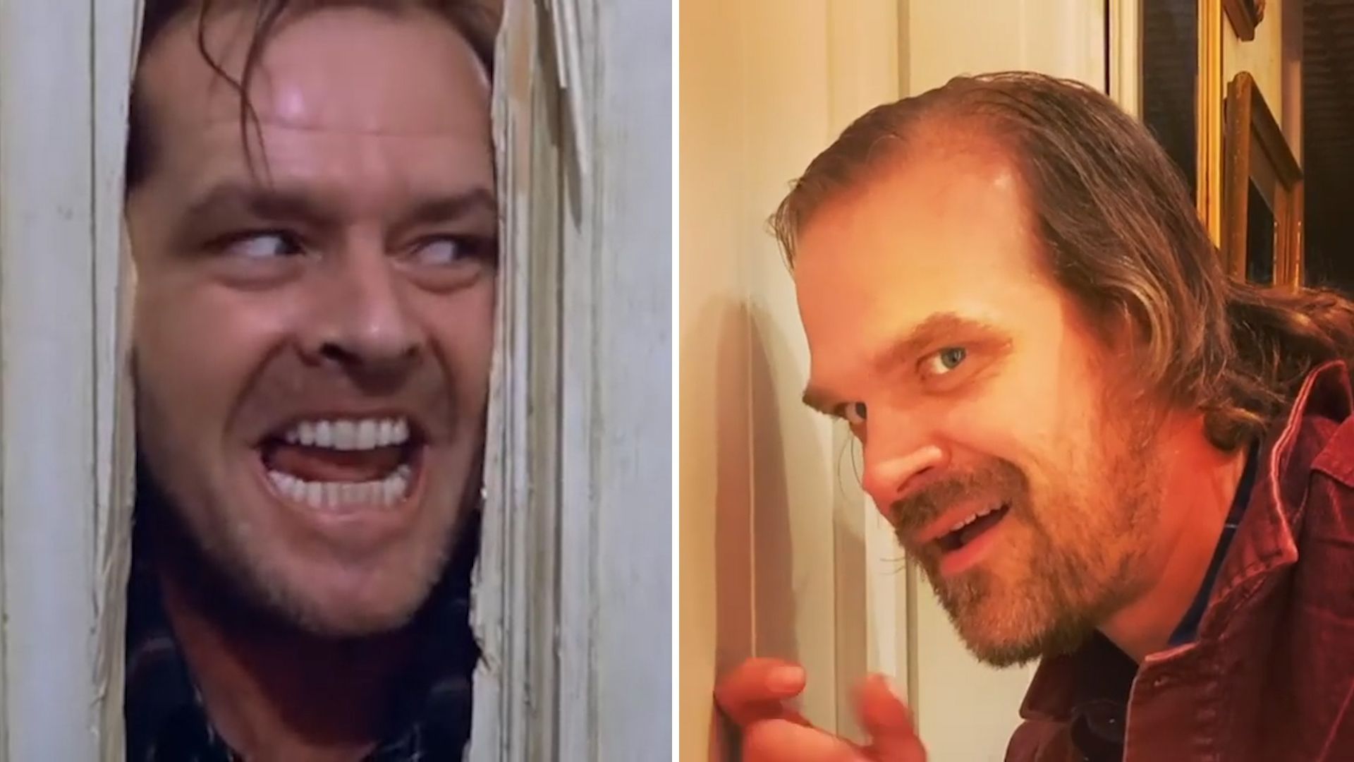 Stranger-Things-Star David Harbour spielt Shining-Szene nach