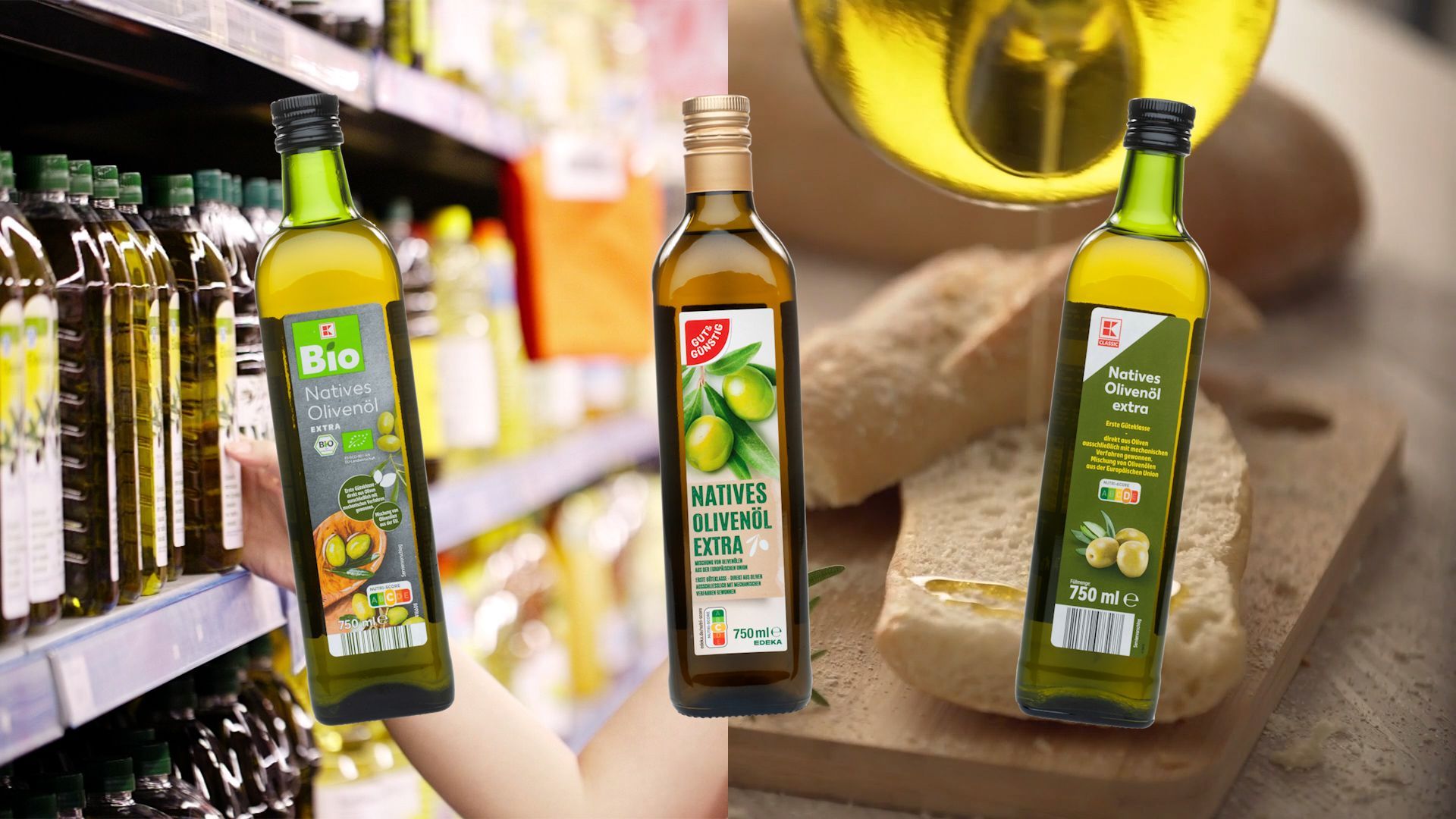 Inadequate by Stiftung Warentest: Edeka and Kaufland take olive oils off the shelves