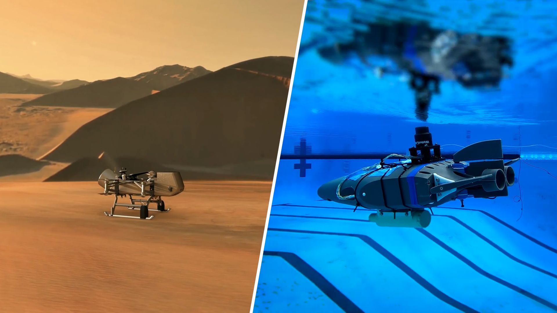 Mit Atomhubschrauber und Tauchrobotern: NASA will außerirdisches Leben finden