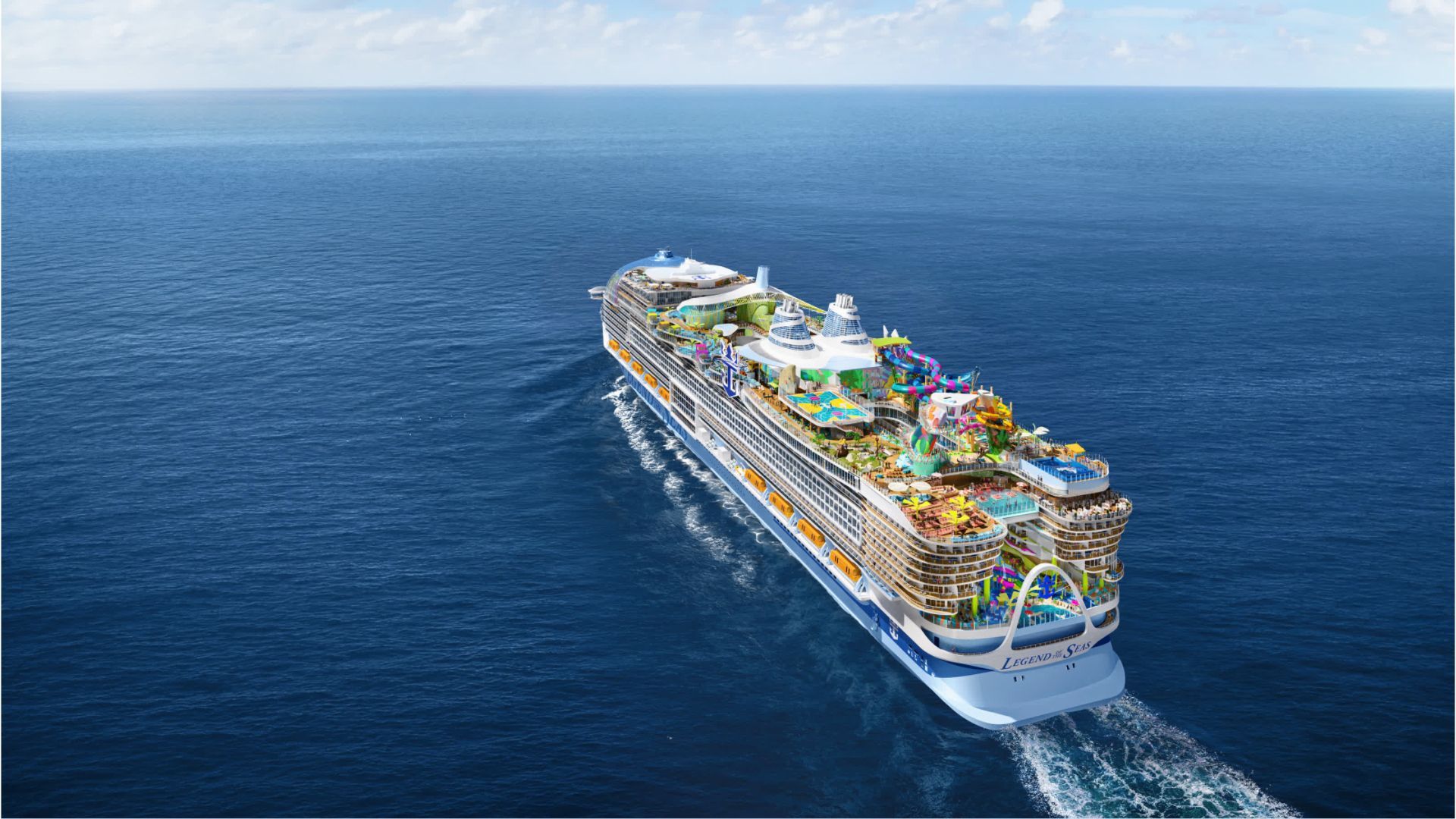 Legend Of The Seas: The largest cruise ship in the world is launched for the first time