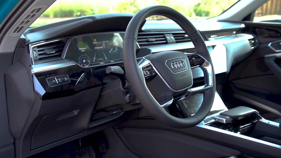 Audi E Tron Interior Design In Antigua Blue