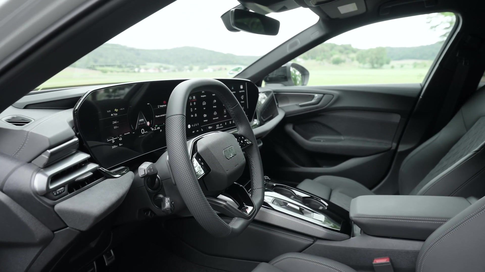 Audi A5 Avant e-hybrid quattro 270KW Interior Design in Glacier white