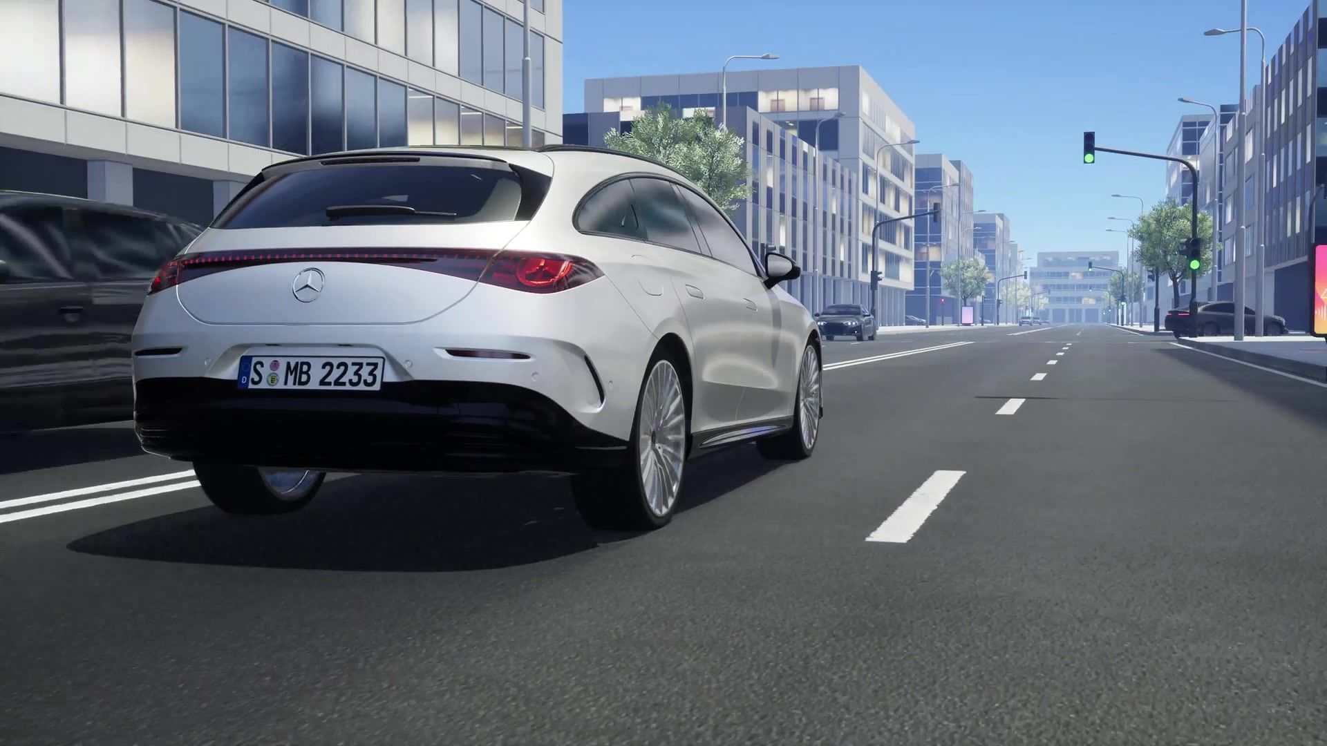 Mercedes-Benz Car2car side collision avoidance