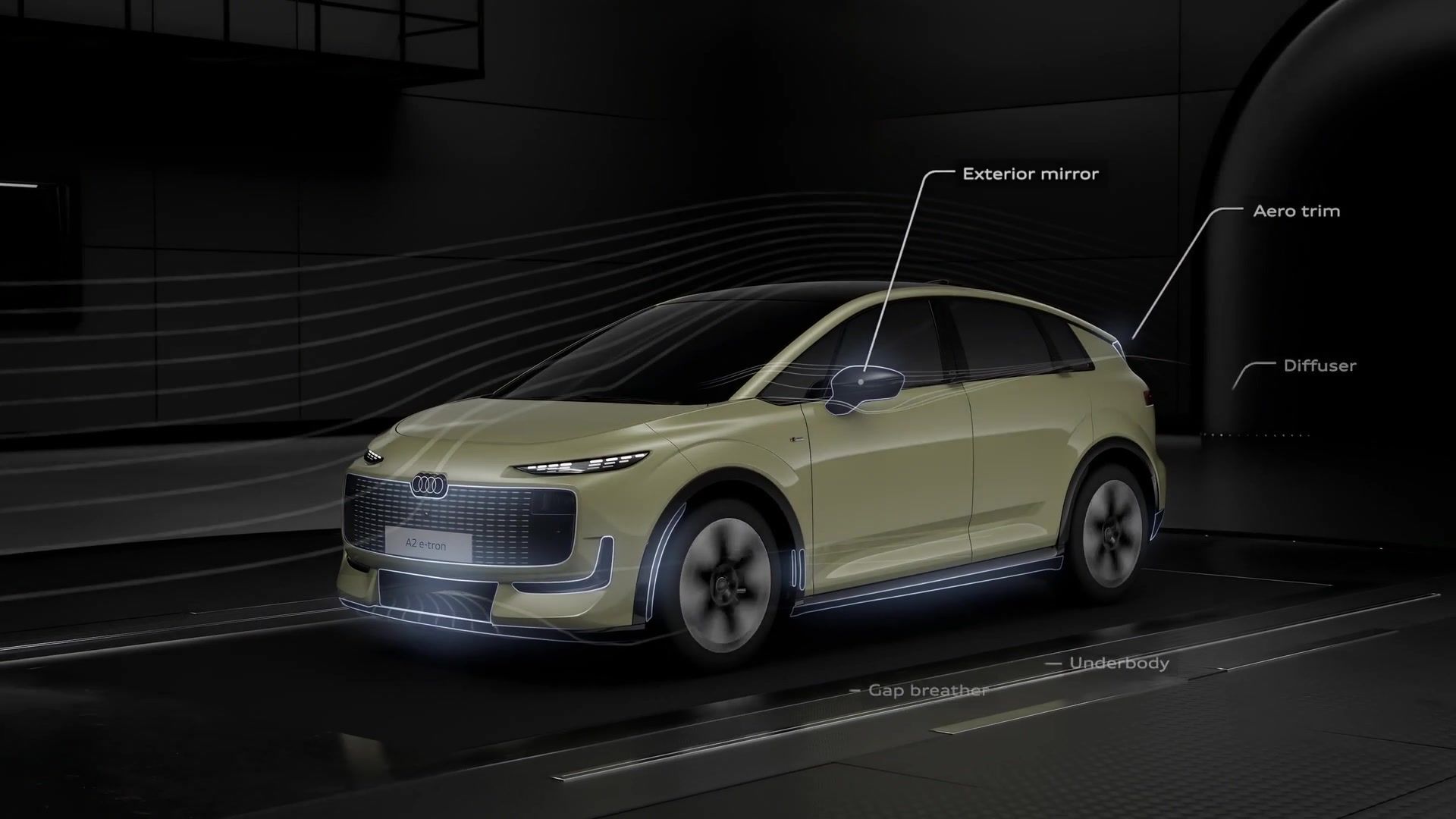 Audi A2 e-tron – Aerodynamics – Animation
