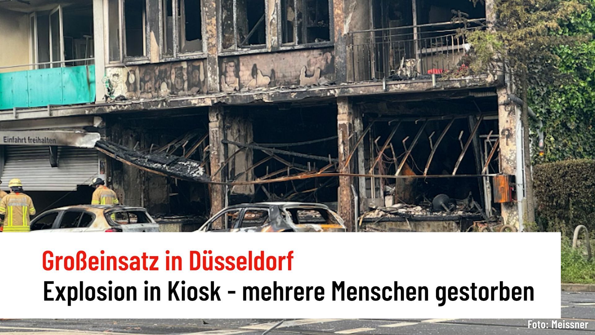 Düsseldorf: Explosion in Kiosk – mehrere Menschen ums Leben gekommen