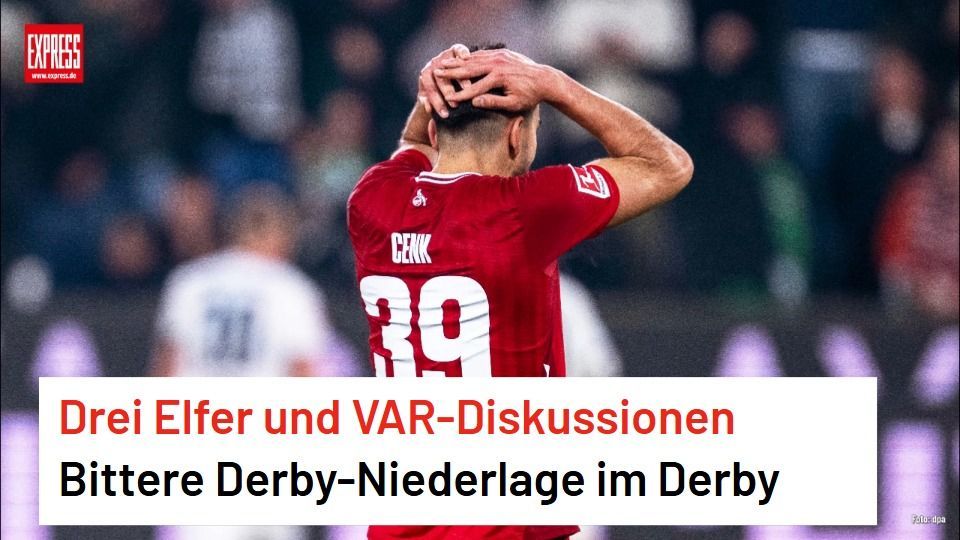 Bittere Derby-Niederlage für den 1. FC Köln