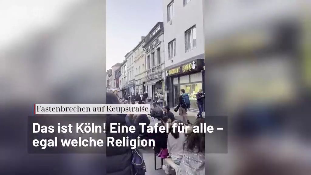 Video: Fastenbrechen auf der Keupstraße