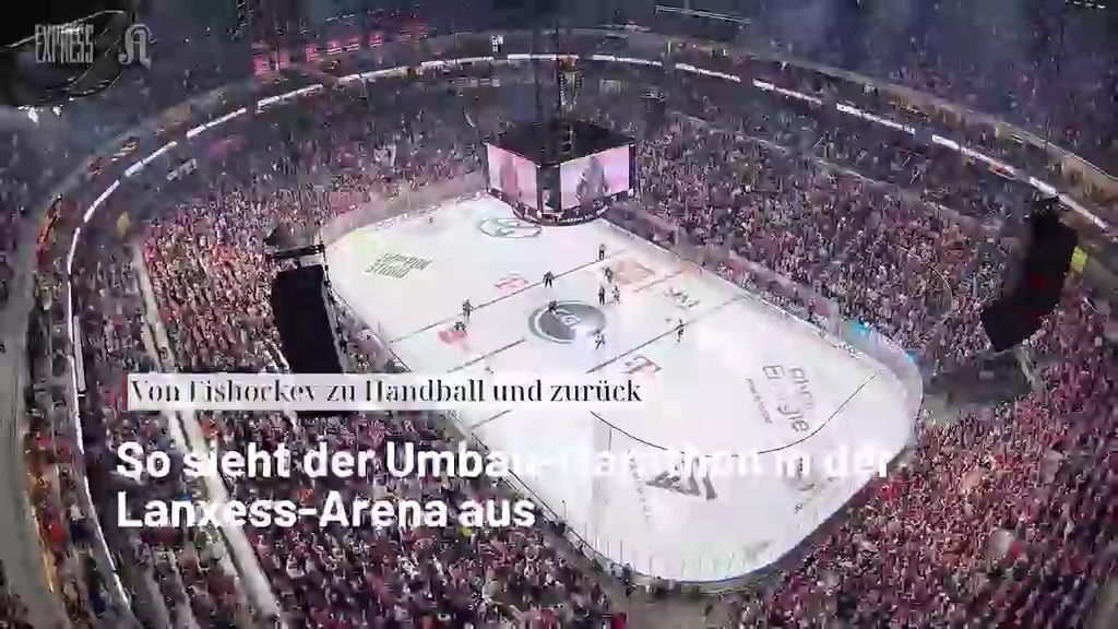 Video: Eishockey zu Handball und zurück: Umbau-Marathon in der Lanxess-Arena