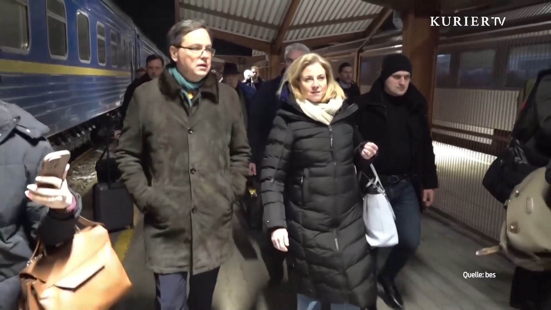Video: Ukraine: Meinl-Reisinger besucht Kiew