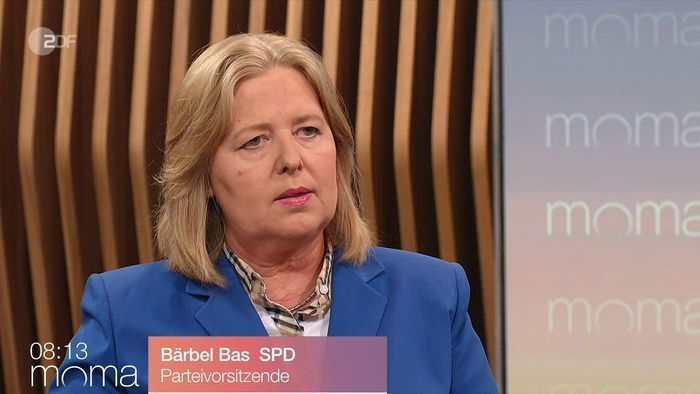 Sharp questions from ZDF moderator unsettle Bärbel Bas: 