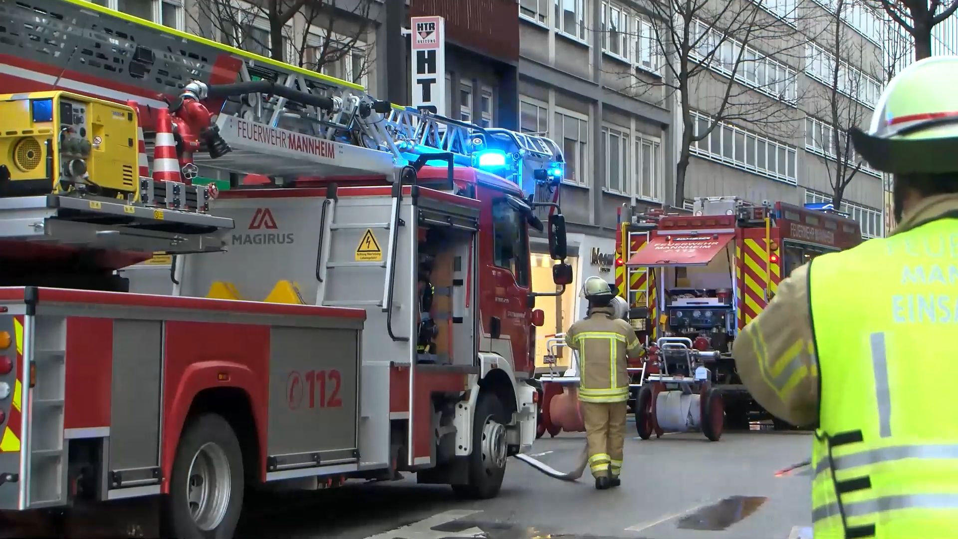 Brand in Schnellrestaurant in Mannheimer Innenstadt