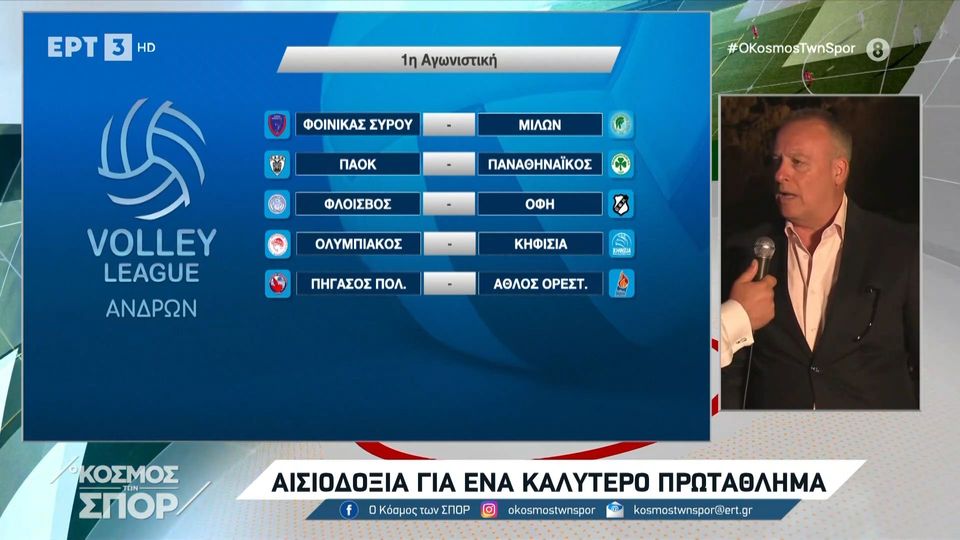 2 / 10: Volley League: Με ντέρμπι ΠΑΟΚ - Παναθηναϊκός η πρεμιέρα