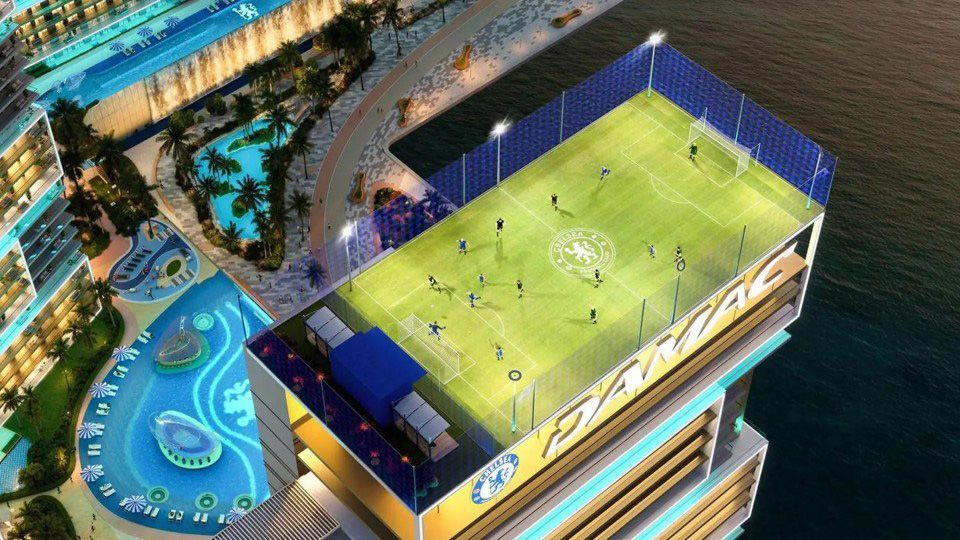 Irrer Chelsea-Bau in Dubai: Kicken auf dem Wolkenkratzer?